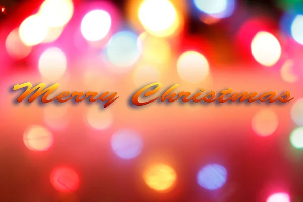 Feliz Navidad Coloridos Círculos Borrosos Fondo —  Fotos de Stock