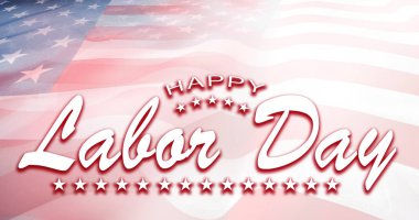 Amerikan bayrağı. İşçi Bayramı kutlu olsun.