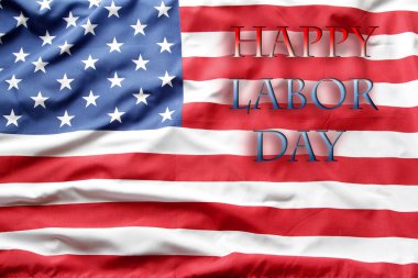 Amerikan bayrağı. İşçi Bayramı kutlu olsun.