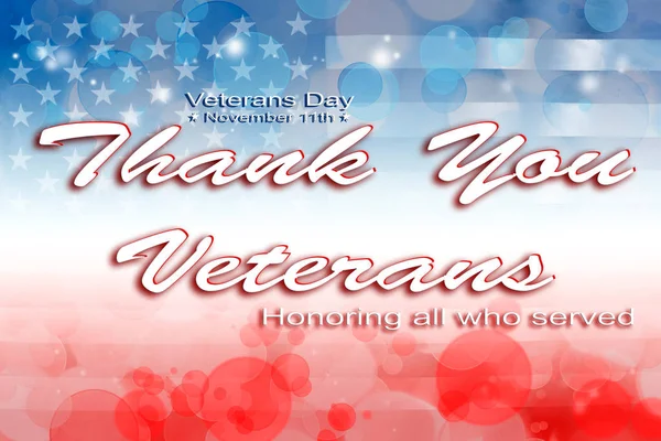 Американский Флаг Послание Дню Ветеранов — стоковое фото
