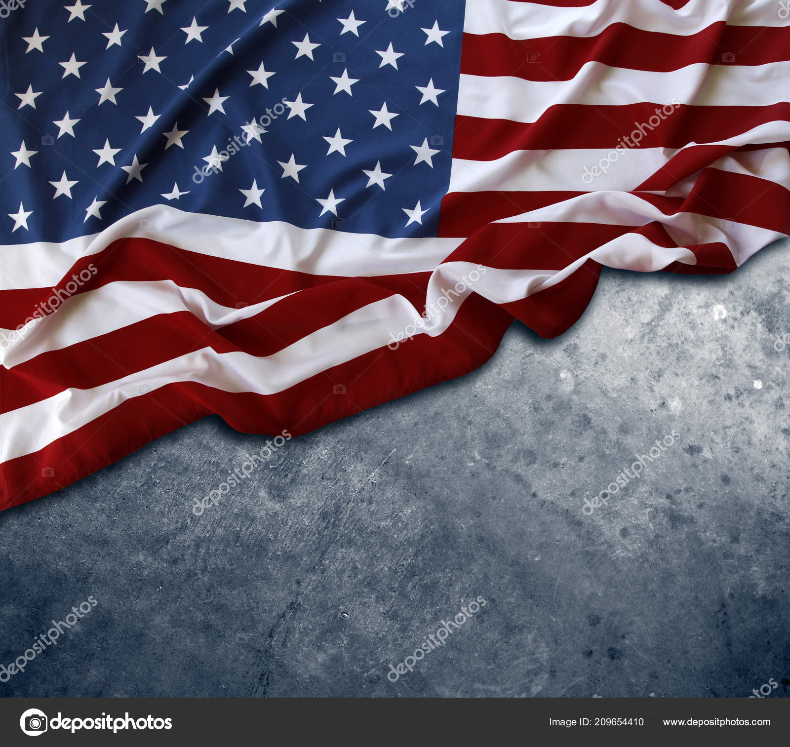 American Flag Blue Background Stock Photo by ©stillfx 209654410