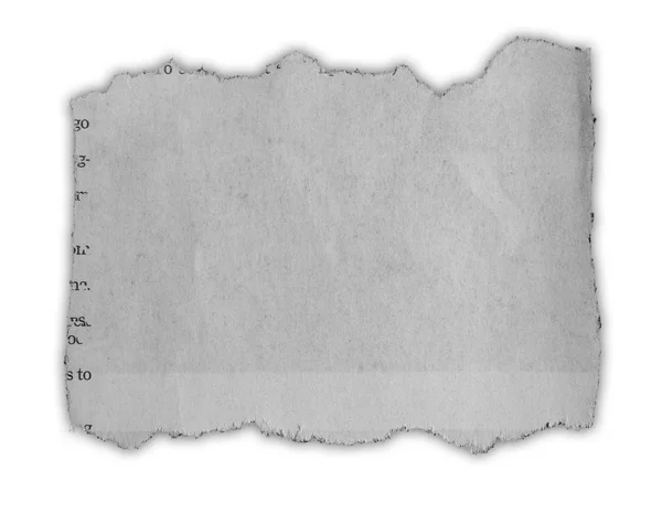 Egy Darab Letépett Papír Egyszerű Háttérrel — Stock Fotó