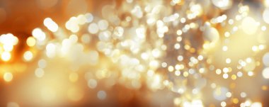 Altın Christmas soyut arka plan bulanıklaştırır