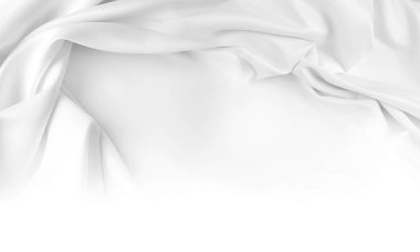 Portre sakinleştirmek beyaz ipek kumaş