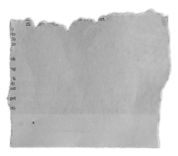 Κομμάτι Σκισμένου Χαρτιού Απλό Φόντο — Φωτογραφία Αρχείου