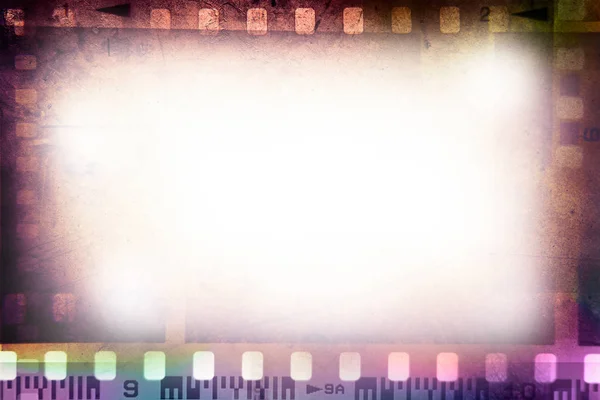 Film negative frames background. Copy space