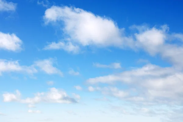 Fluffy White Clouds Blue Sky — Stock Photo, Image