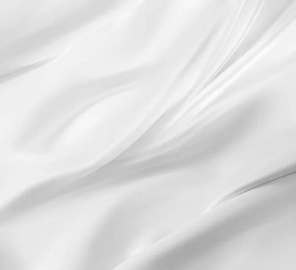 Closeup Kalužemi Bílé Hedvábné Tkaniny — Stock fotografie