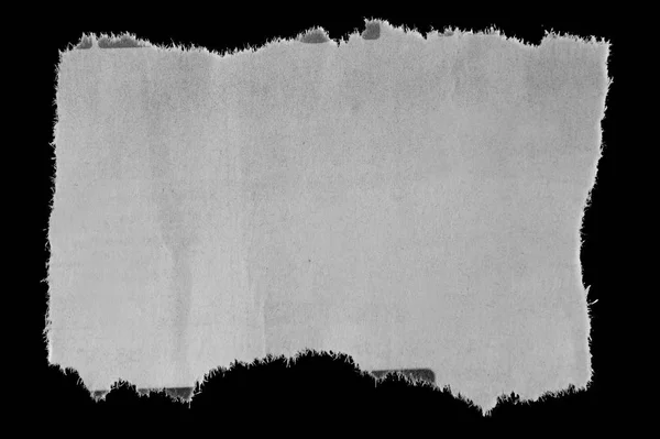 Piece Torn Paper Black — Stock Photo, Image