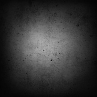 Gri beton duvar. Karanlık kenarları