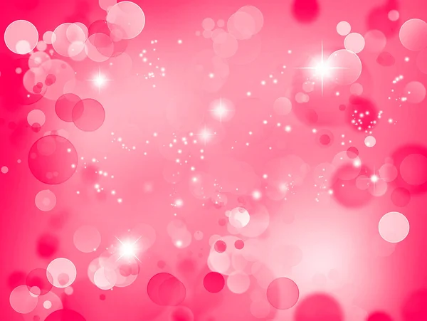 Absztrakt Csillagok Körök Rózsaszín Háttér — Stock Fotó