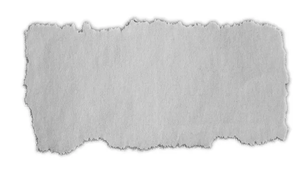 Piece Torn Paper Isolated Plain Background — Stock Photo, Image