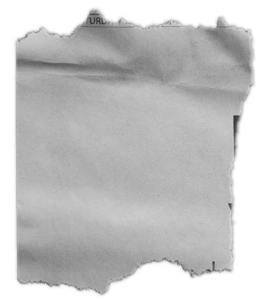 Stück Zerrissenes Papier Isoliert Auf Schlichtem Hintergrund — Stockfoto