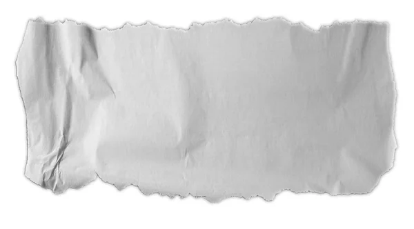 Piece Torn Paper Isolated Plain Background — Stock Photo, Image