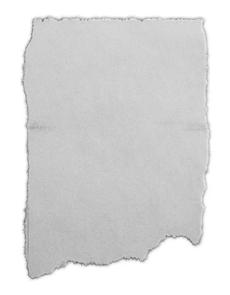 Yırtık Kağıt Üzerinde Düz Arka Plan Izole Parçası — Stok fotoğraf