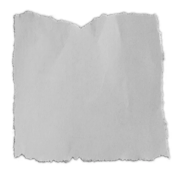 Piece Torn Paper Isolated Plain Background — Stock Photo, Image