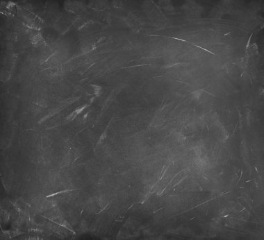 Tebeşir yazı tahtası veya kara tahta arka plan üzerinde ovuşturdu