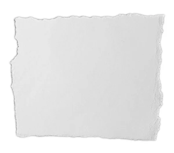 Piece Torn Paper Isolated Plain Background — Stock Photo, Image