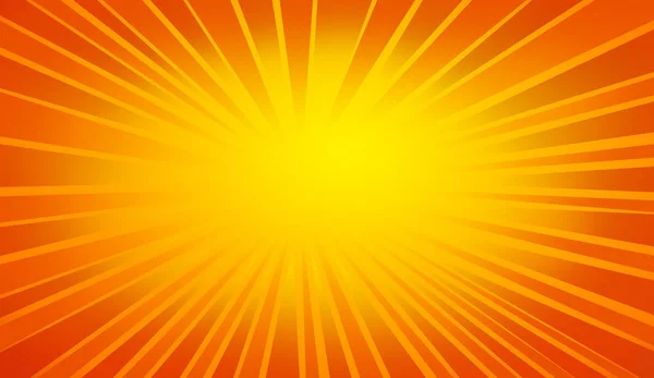 Bright Sun Rays Yellow Orange Striped Background — Stock Photo, Image