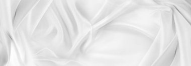 Portre sakinleştirmek beyaz ipek kumaş