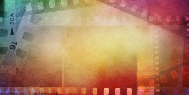 Renkli film negatif çerçeve arka planı