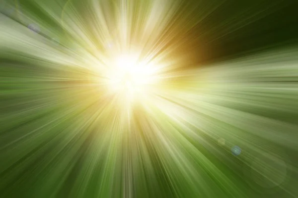 Grön Ljus Explosion Linjer Bakgrund — Stockfoto