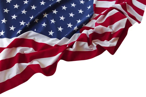Bandera de EE.UU. en blanco —  Fotos de Stock