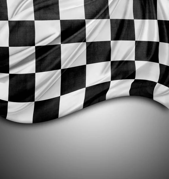 Damalı bayrak Grey — Stok fotoğraf