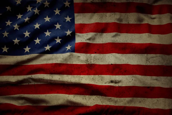 Grunge bandera americana —  Fotos de Stock