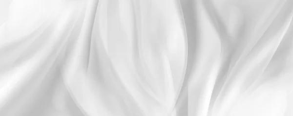Tessuto di seta bianca — Foto Stock