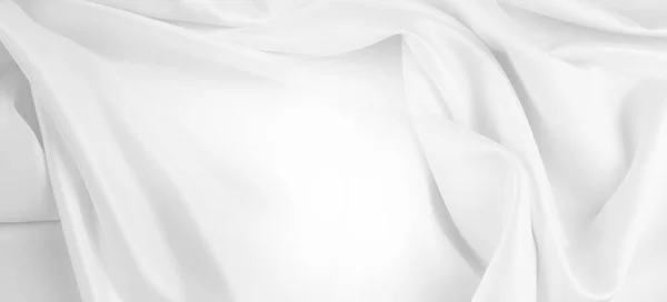 Tejido de seda blanca — Foto de Stock