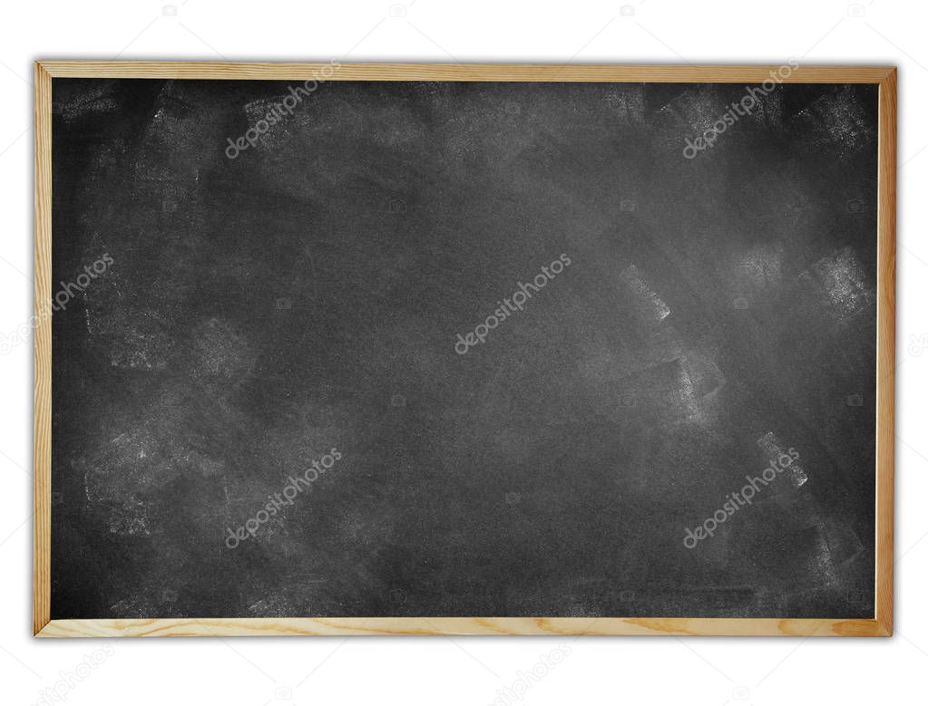 Empty framed blackboard