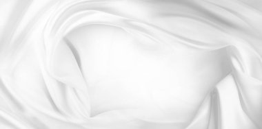 Beyaz ipek kumaş hatları