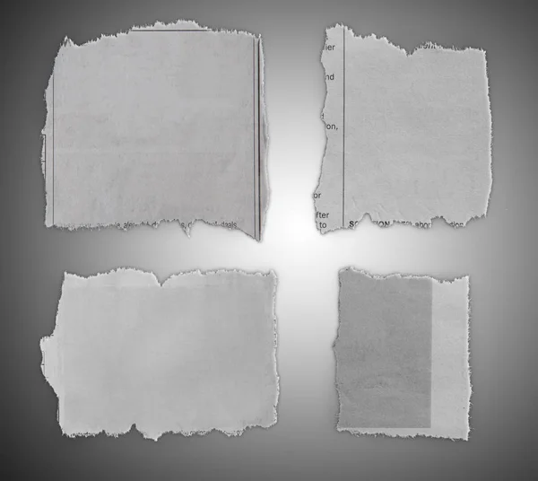 Torn pieces of paper — Stock Photo, Image