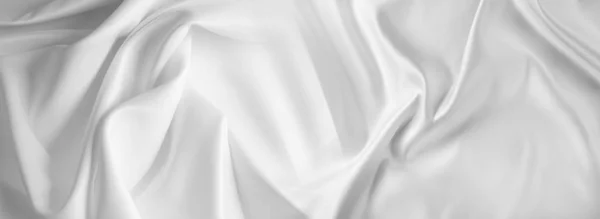 Біла шовкова тканина — стокове фото