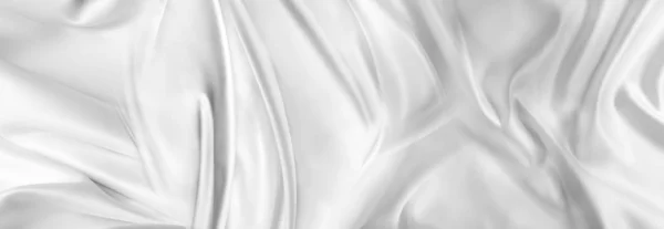 Біла шовкова тканина — стокове фото