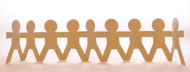 Kağıt zincir takımı elele