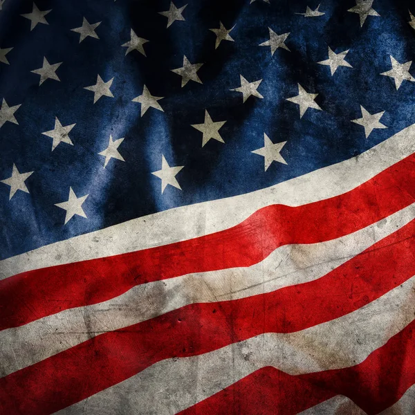 Grunge Amerikan bayrağı — Stok fotoğraf
