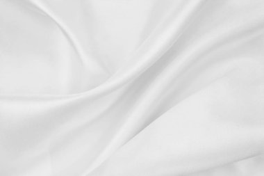 Beyaz ipek kumaş hatları