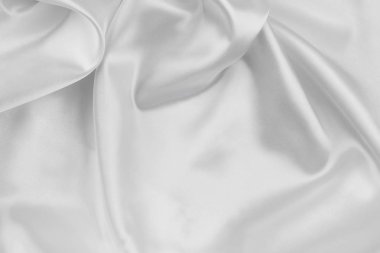 Beyaz ipek kumaş hatları