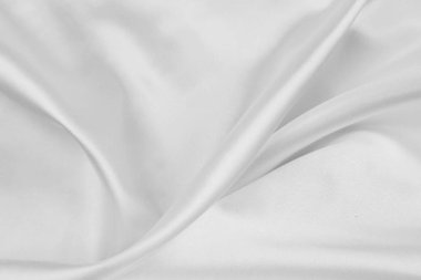 Beyaz ipek kumaş hatları