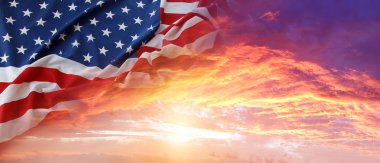 Flag and sky