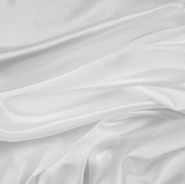 Linhas de tecido de seda branca — Fotografia de Stock