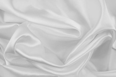 Beyaz ipek kumaş hatları