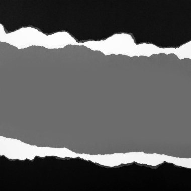 Gri üzerine yırtık kağıt