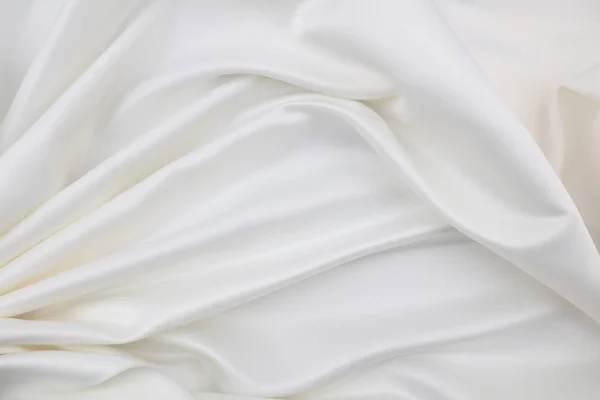 Lignes de tissu de soie blanche — Photo