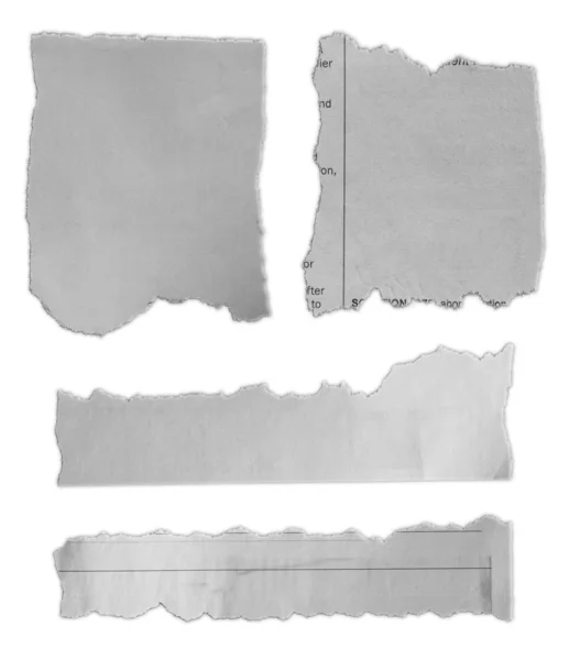 Torn pieces of paper — Stock Photo, Image
