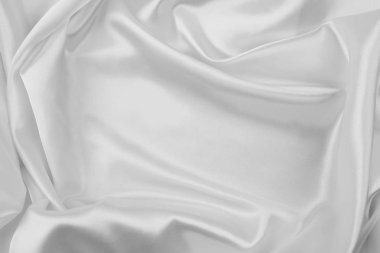 Beyaz ipek kumaş hatları