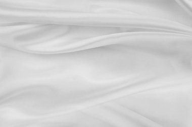 Beyaz ipek kumaş hatları