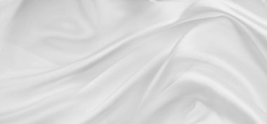 Beyaz ipek kumaş hatları